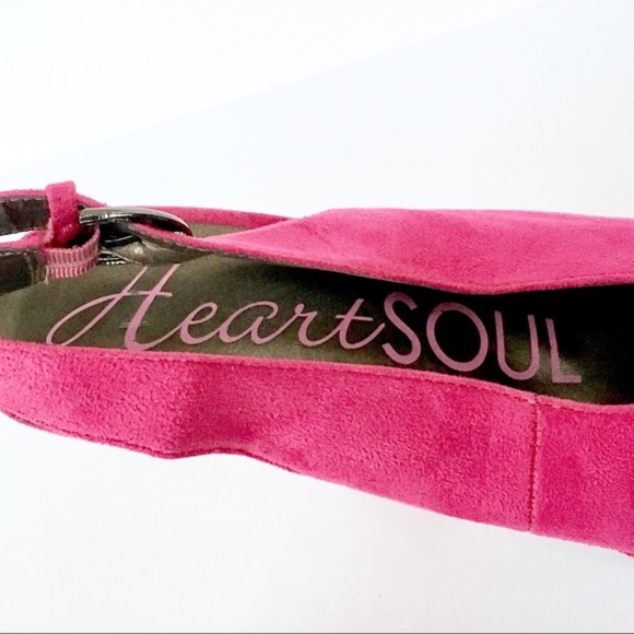 HEART SOUL FABIANA FUCHSIA PLATFORM PUMPS 7.5 - Picture 7 of 8